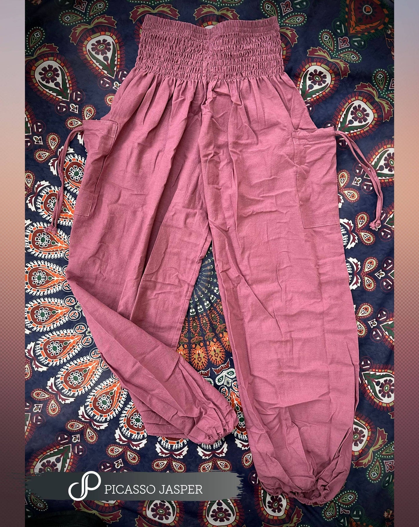 Pants poncho cotton
