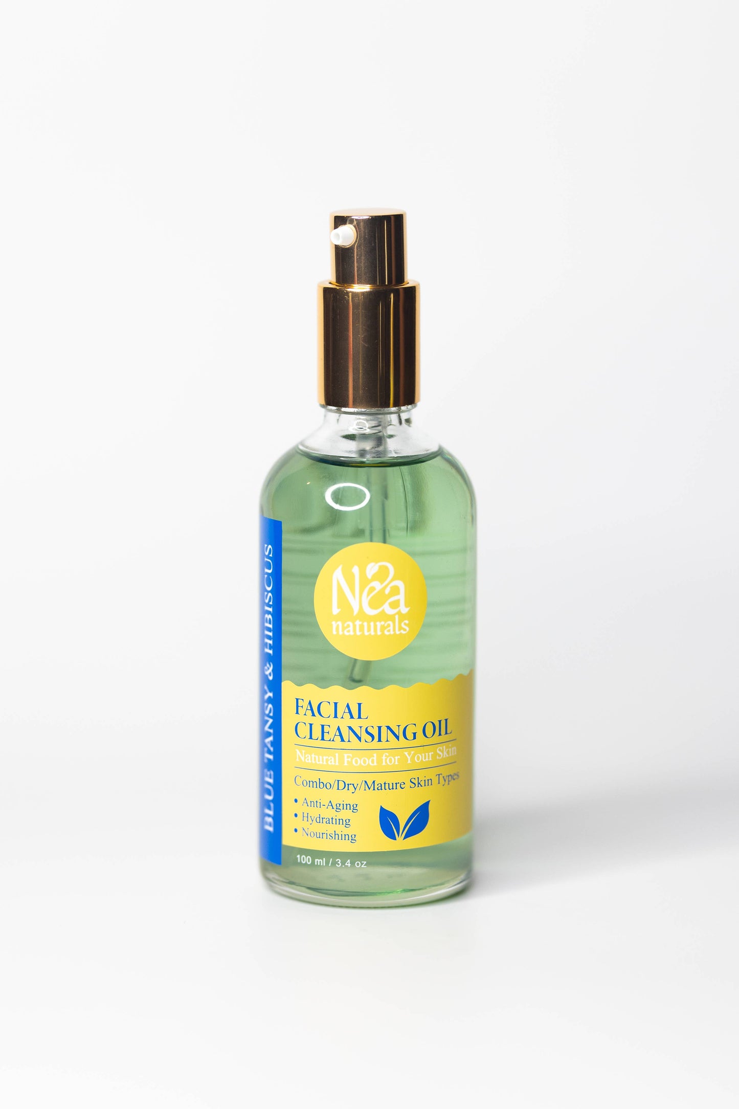 Blue Tansy & Organic Hibiscus Anti-Aging Botanical Facial Cleansing Oil