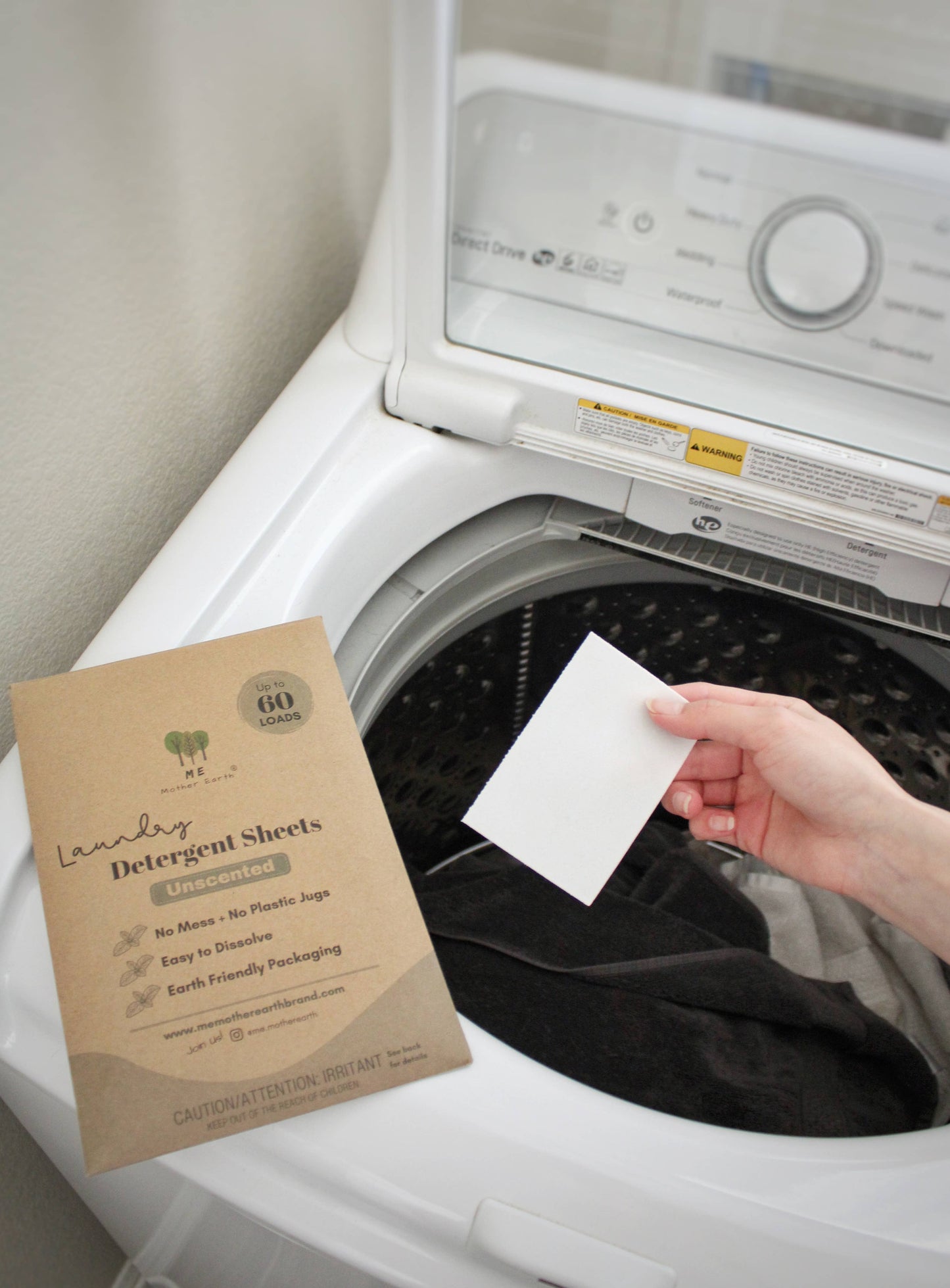 Laundry Detergent Sheets: 60 Loads Unscented