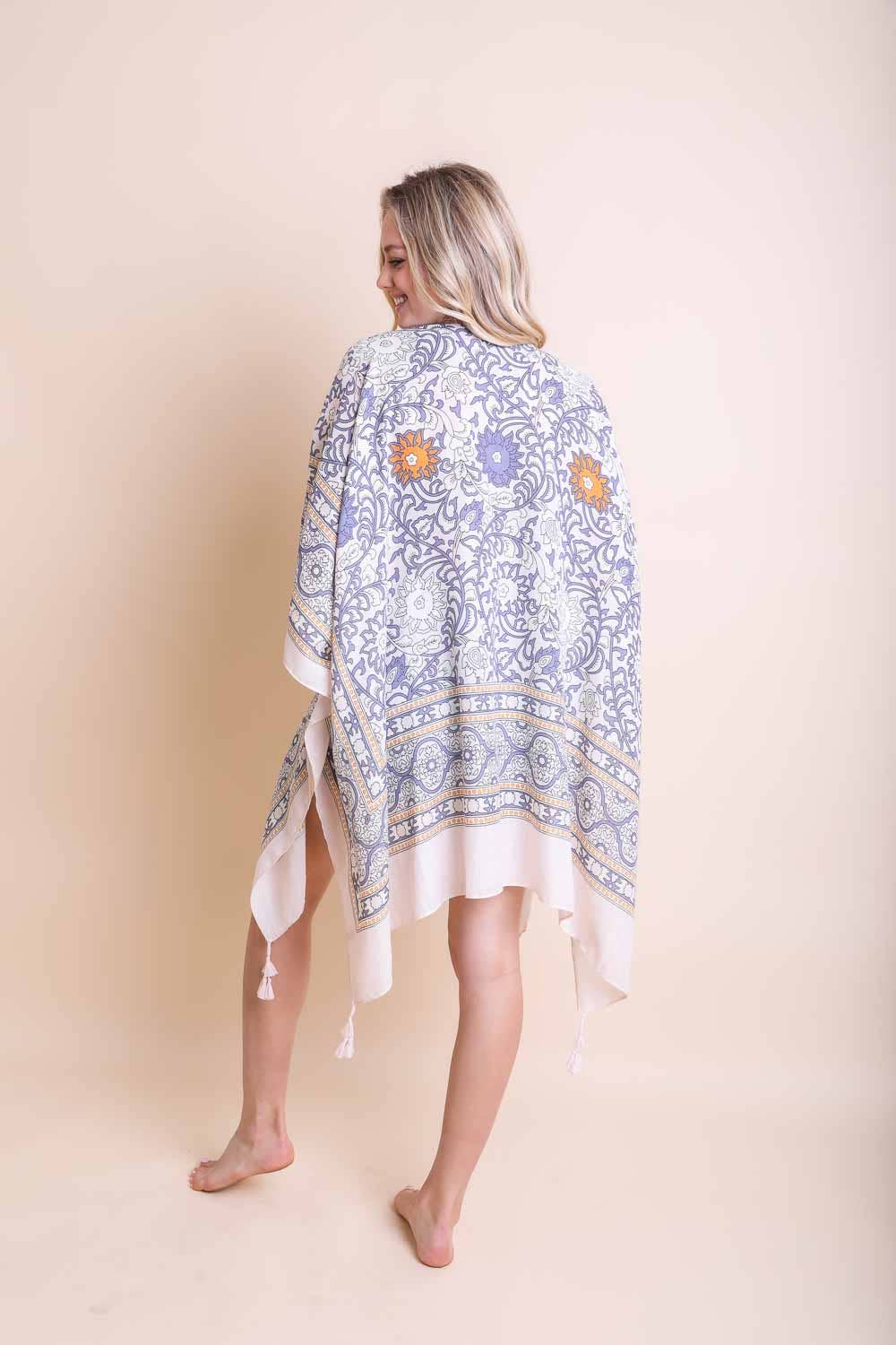 Lightweight Moroccan Tassel Kimono