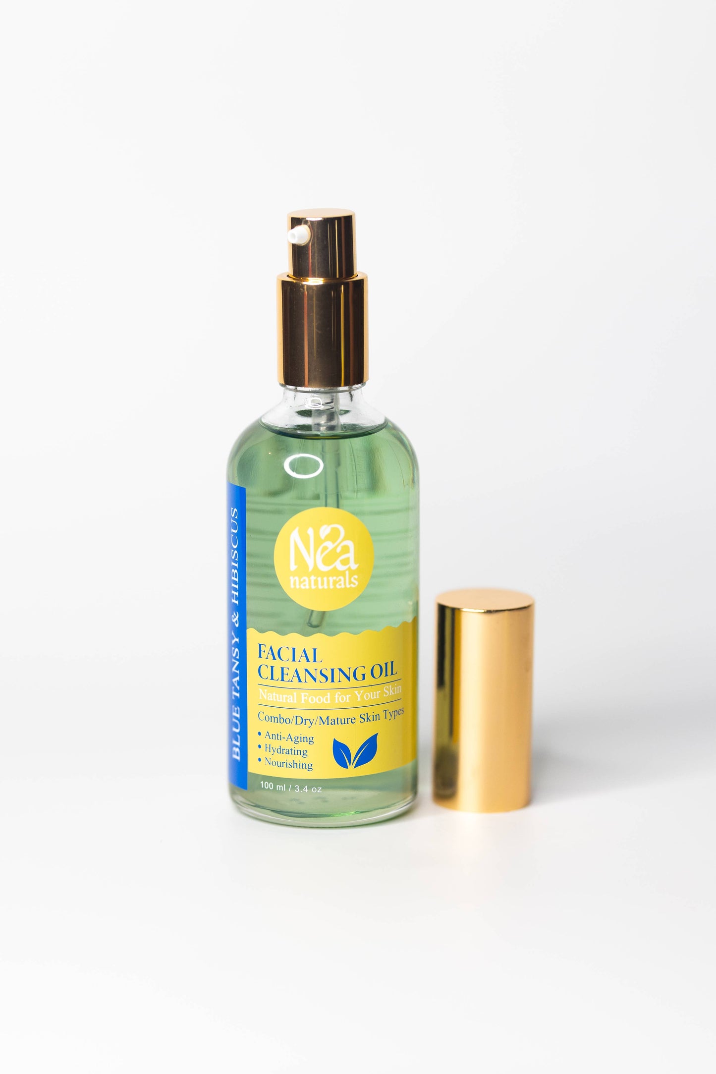 Blue Tansy & Organic Hibiscus Anti-Aging Botanical Facial Cleansing Oil