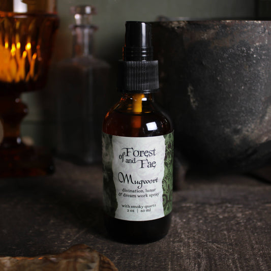 Mugwort Ritual Spray • Crystal Infused • Witchcraft