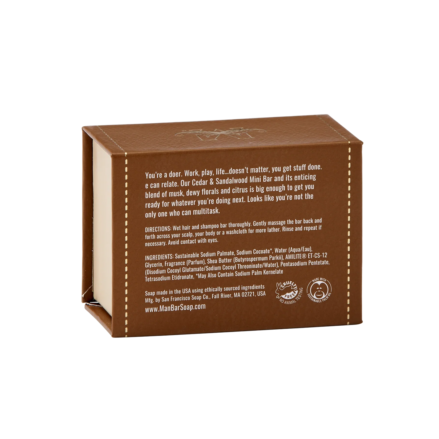 Man Bar Mini Cedar & Sandalwood