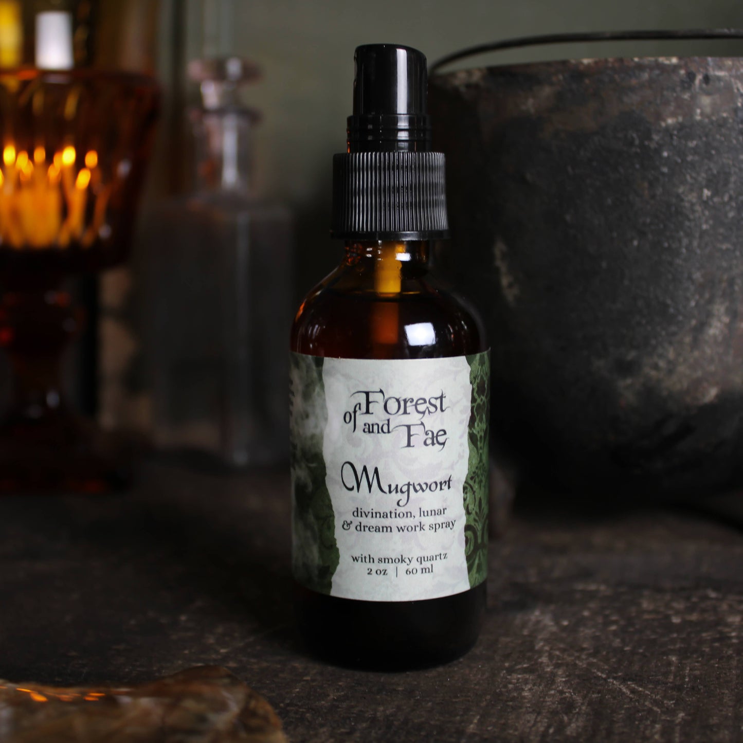 Mugwort Ritual Spray • Crystal Infused • Witchcraft