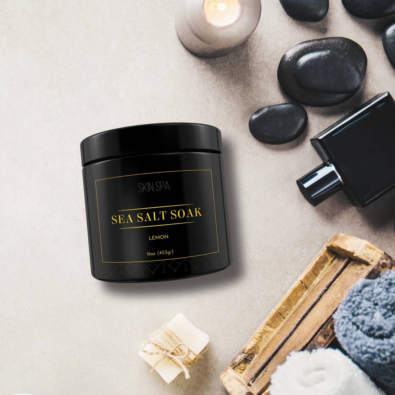 Mineral Sea Salt Scrub - Lemon