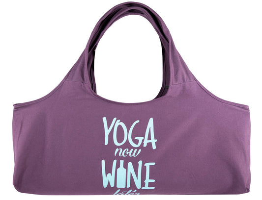 Yoga Now Wine Later Yoga Bag