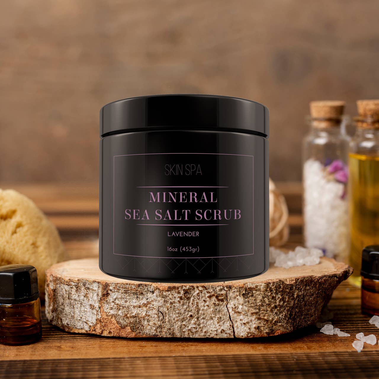 Mineral Sea Salt Scrub - Lavender