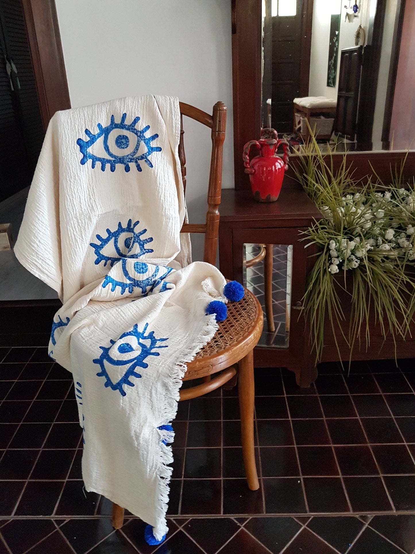 Evil Eye Throw Blanket