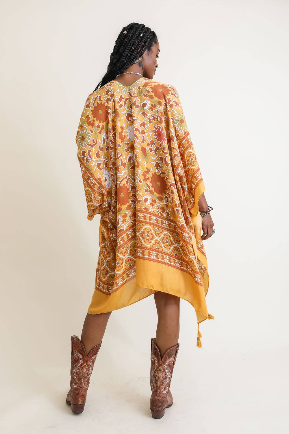 Lightweight Moroccan Tassel Kimono