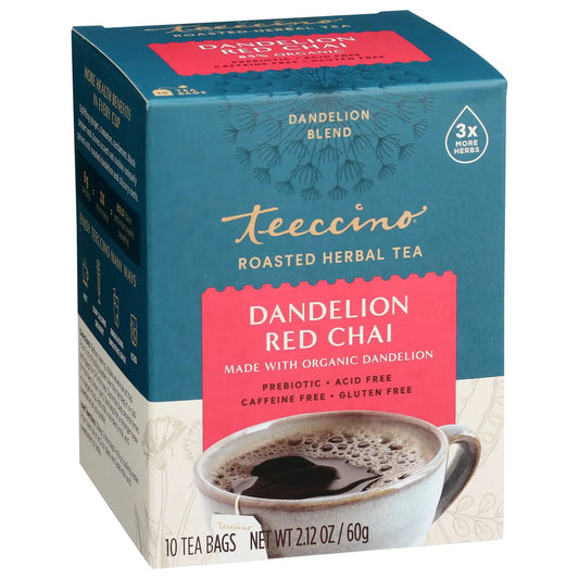 Dandelion Red Chai Roasted Herbal Tea -85% Organic