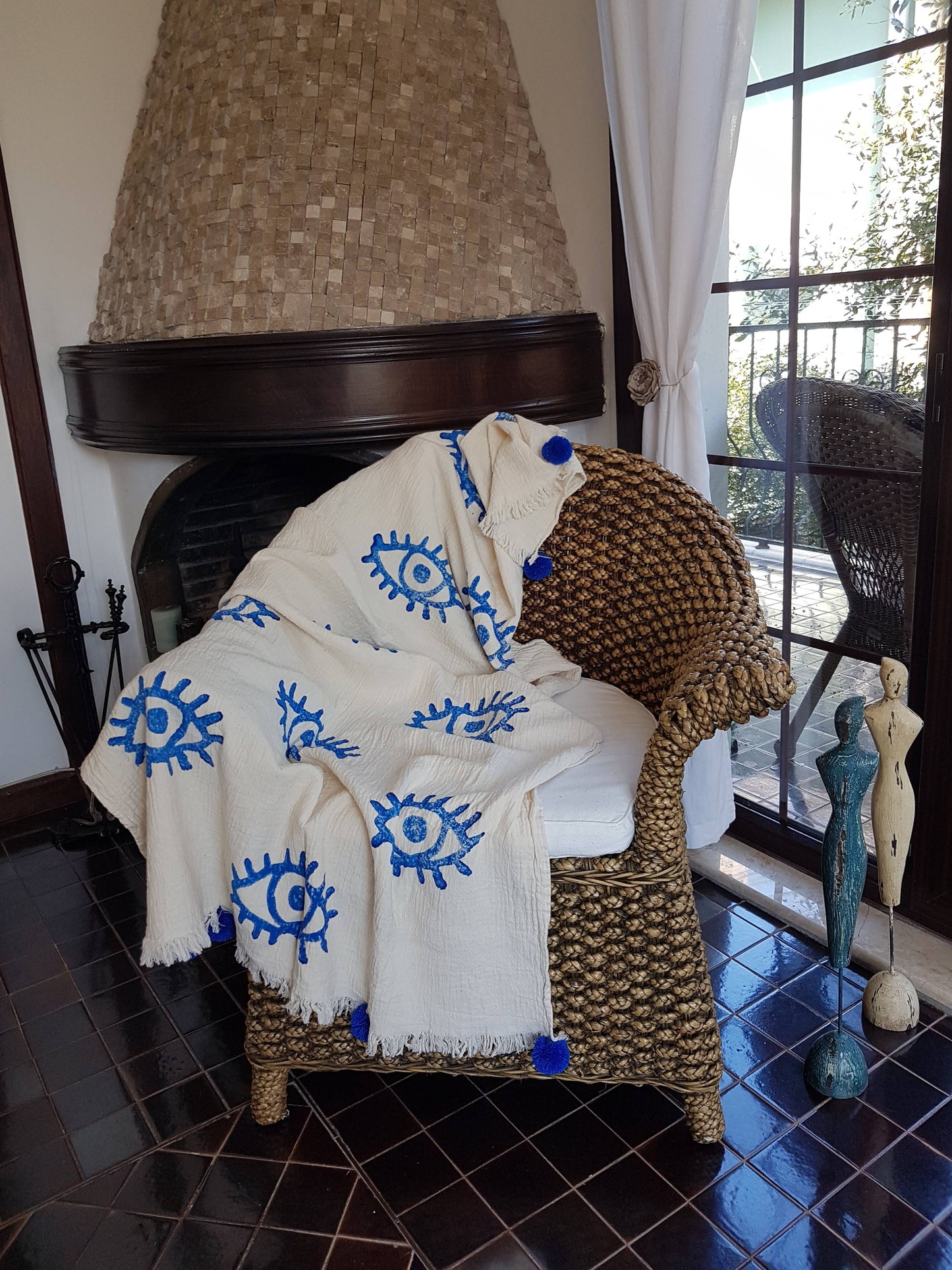 Evil Eye Throw Blanket