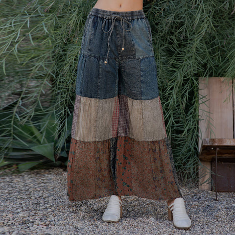 Denim & Knit Vintage Pants