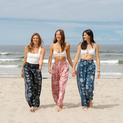 Harem Pants Blue Lotus Moon-Nova