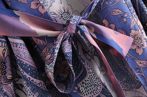 Boho Luna Floral Print Kimono Robe
