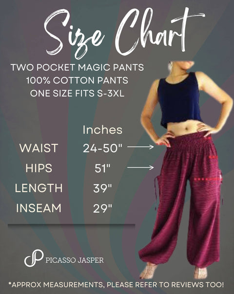 Pants poncho cotton