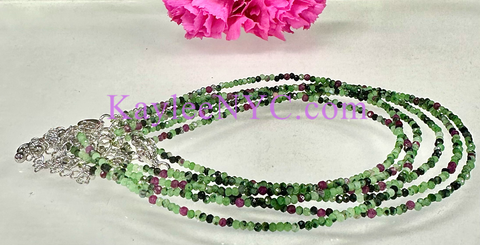 Anklet Ruby Zoisite Crystal Healing