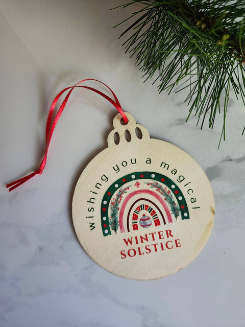 Magical Winter Solstice Holiday Yule Solstice Ornament