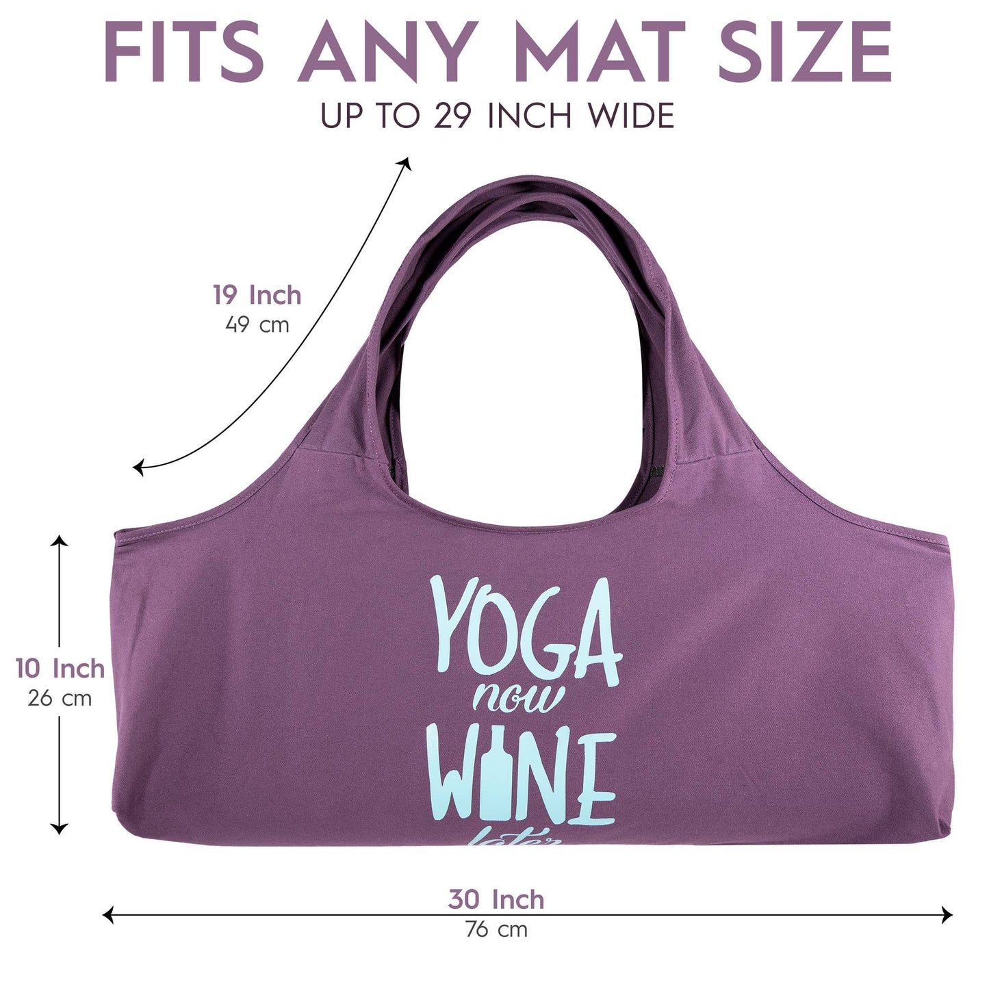 Yoga Now Wine Later Yoga Bag