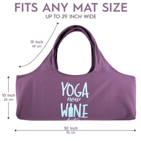 Yoga Now Wine Later Yoga Bag