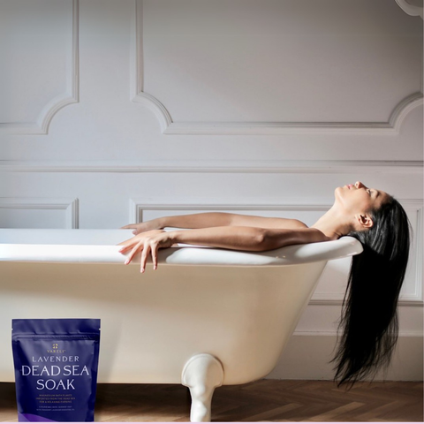 Lavender Dead Sea Magnesium Bath Flakes for Relaxation
