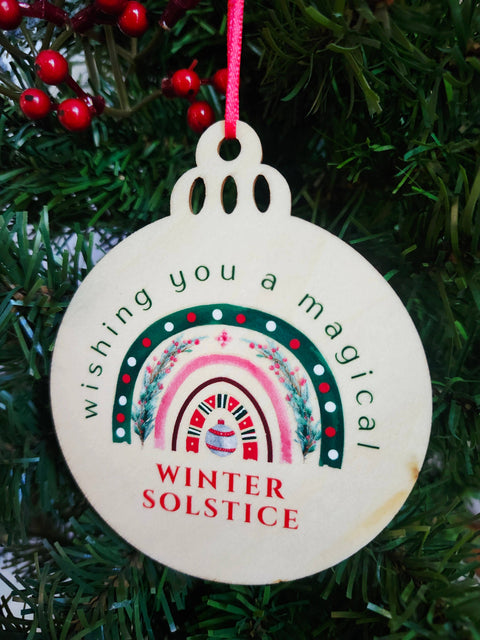 Magical Winter Solstice Holiday Yule Solstice Ornament
