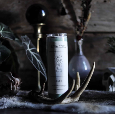 Luck. Dressed Candle.