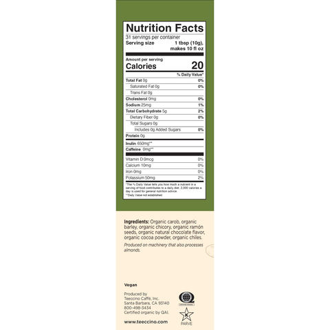 Mexican Chocolate Chicory Herbal Coffee-Organic