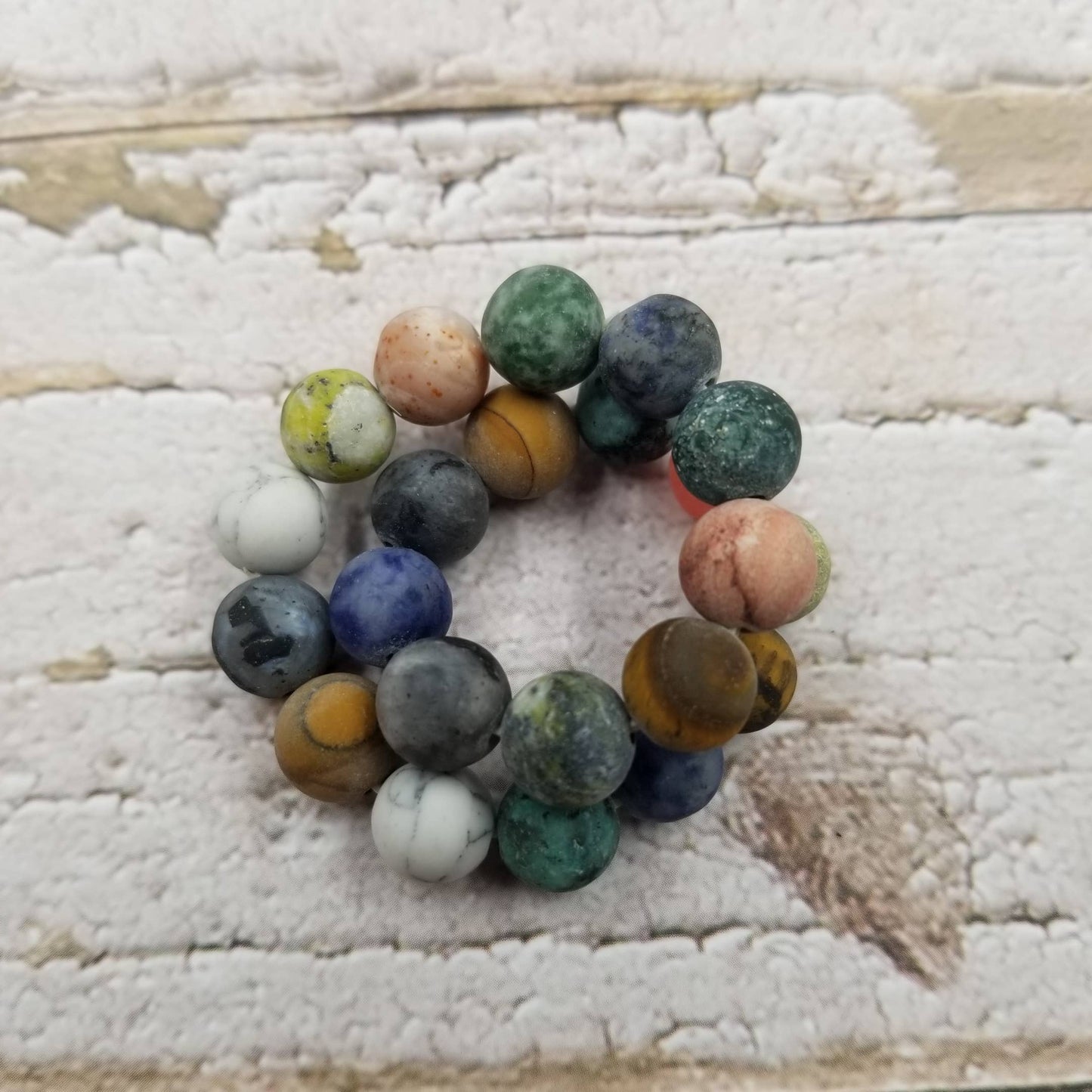 Multi Crystal stone frosted Bracelet