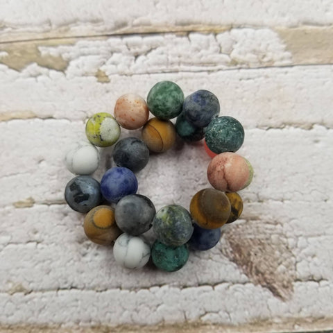 Multi Crystal stone frosted Bracelet