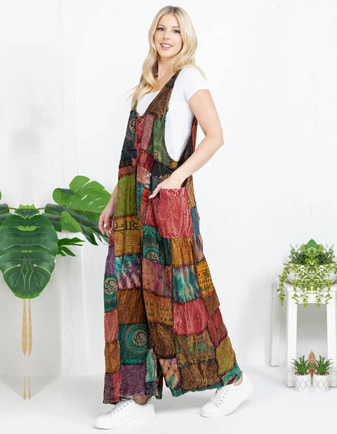 Overall JUMPSUIT PURPLE BLUE