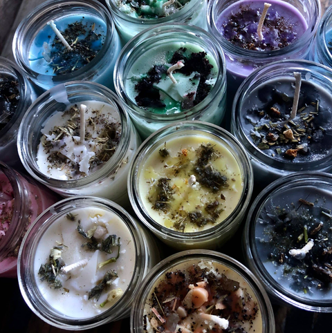 Full Moon. Dressed Candle.