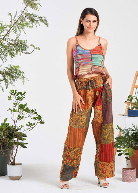 Shroom patch straight pants