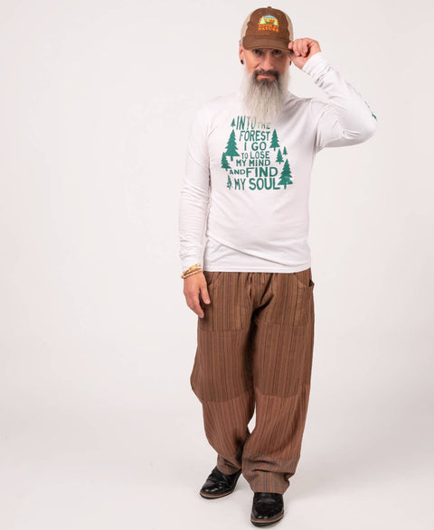 Patchwork Pants - Brown