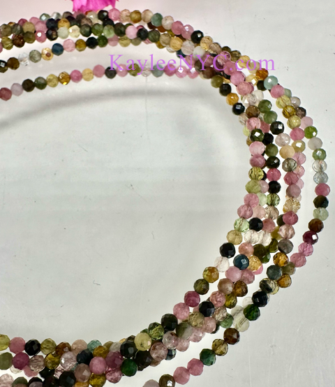 Anklet Pink Tourmaline Crystal