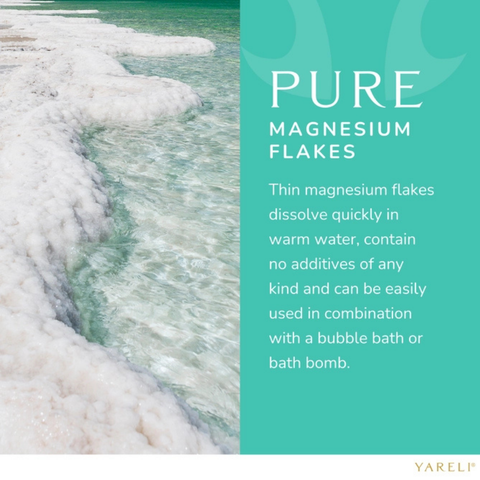 Lavender Dead Sea Magnesium Bath Flakes for Relaxation