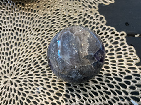 Chevron Amethyst Sphere. large