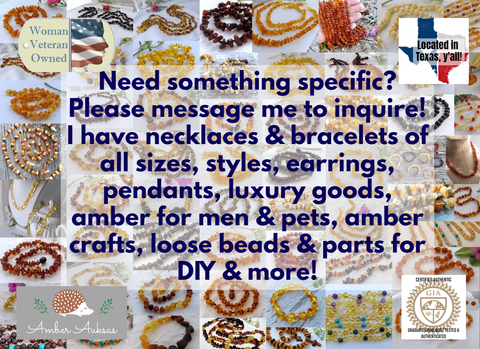 Cherry Baltic Amber Rose Quartz Necklace w Tag & Cert ♥️ GIA