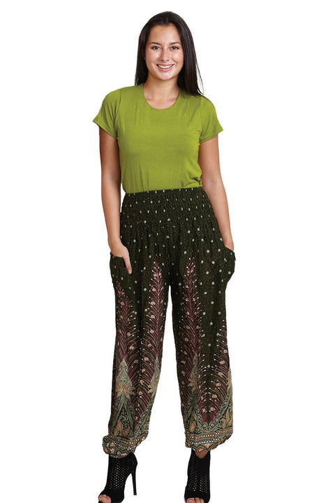 Harem Pants Peacock Purple