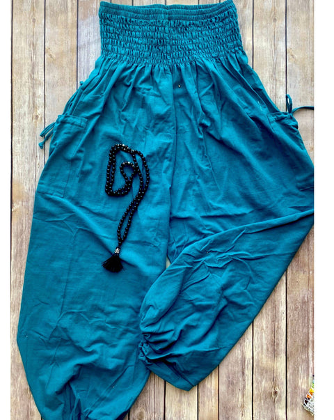 Pants poncho cotton