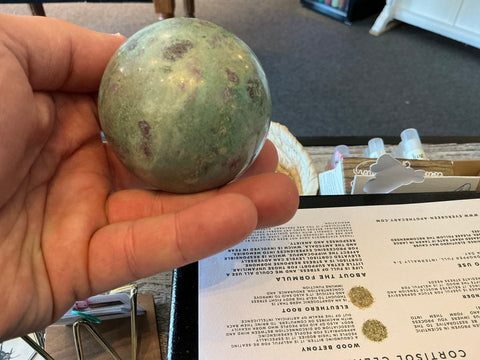 Ruby Fuchsite Sphere