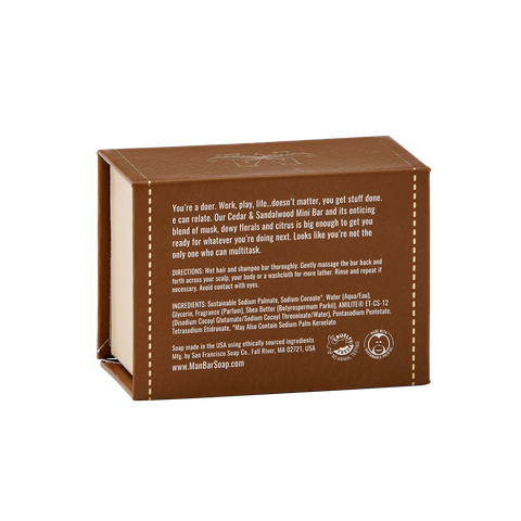 Man Bar Mini Cedar & Sandalwood
