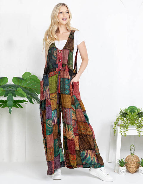 Overall JUMPSUIT PURPLE BLUE