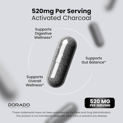 Organic Activated Charcoal Pills From Coconut