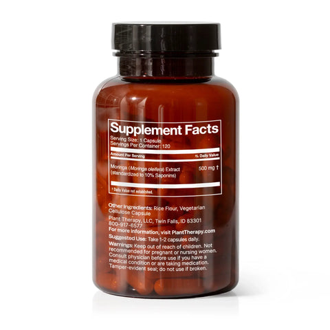 Moringa Herbal Supplement Capsules-120 Capsules