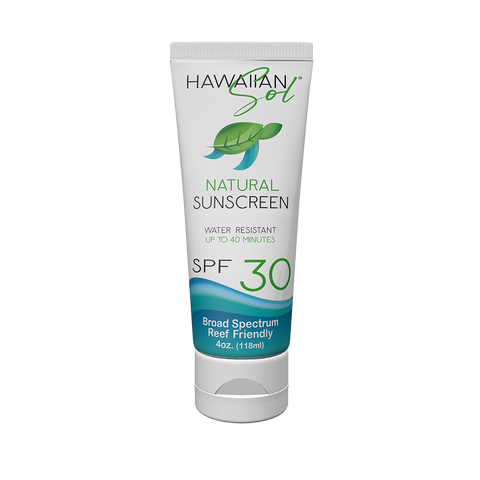 Hawaiian Sol Natural Sunscreen SPF 30 - 4oz