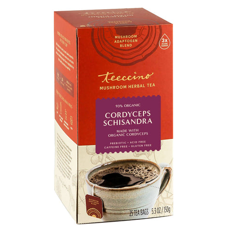 Cordyceps Schisandra Cinnamon Berry Mushroom Herbal Tea