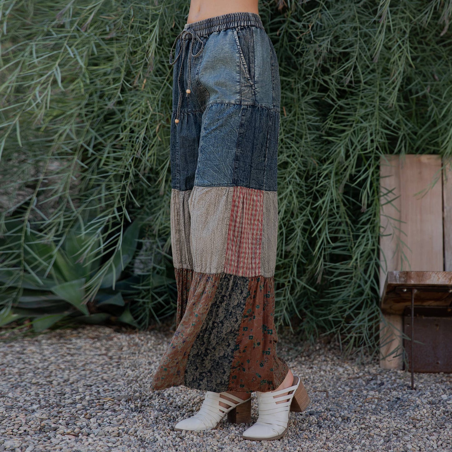 Denim & Knit Vintage Pants
