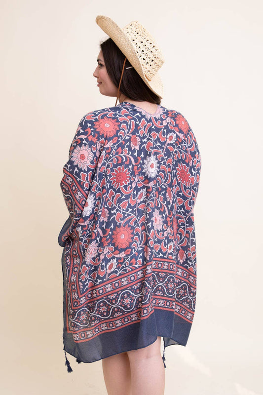 Lightweight Moroccan Tassel Kimono