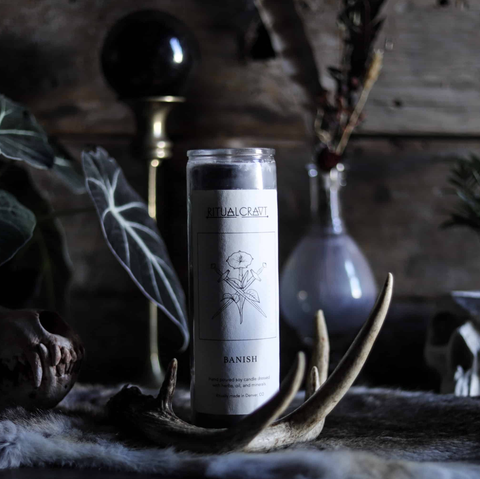 Banish. Dressed Candle.