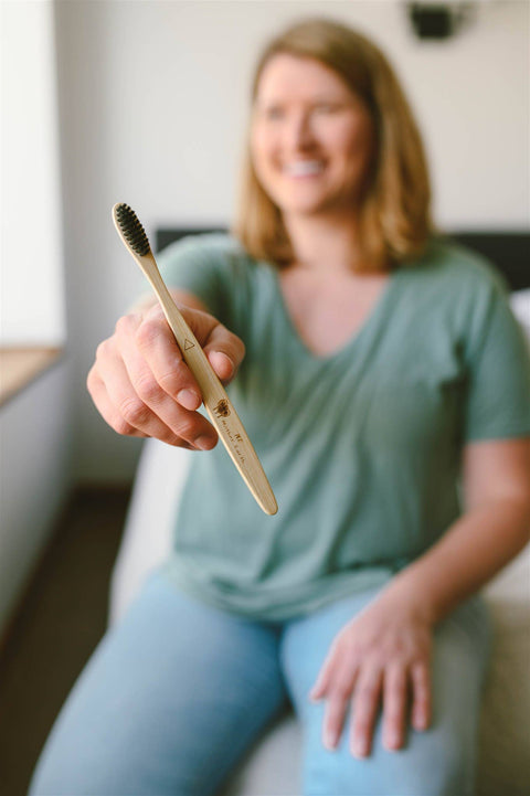 Bamboo Charcoal Toothbrush | Compostable + Zero Waste